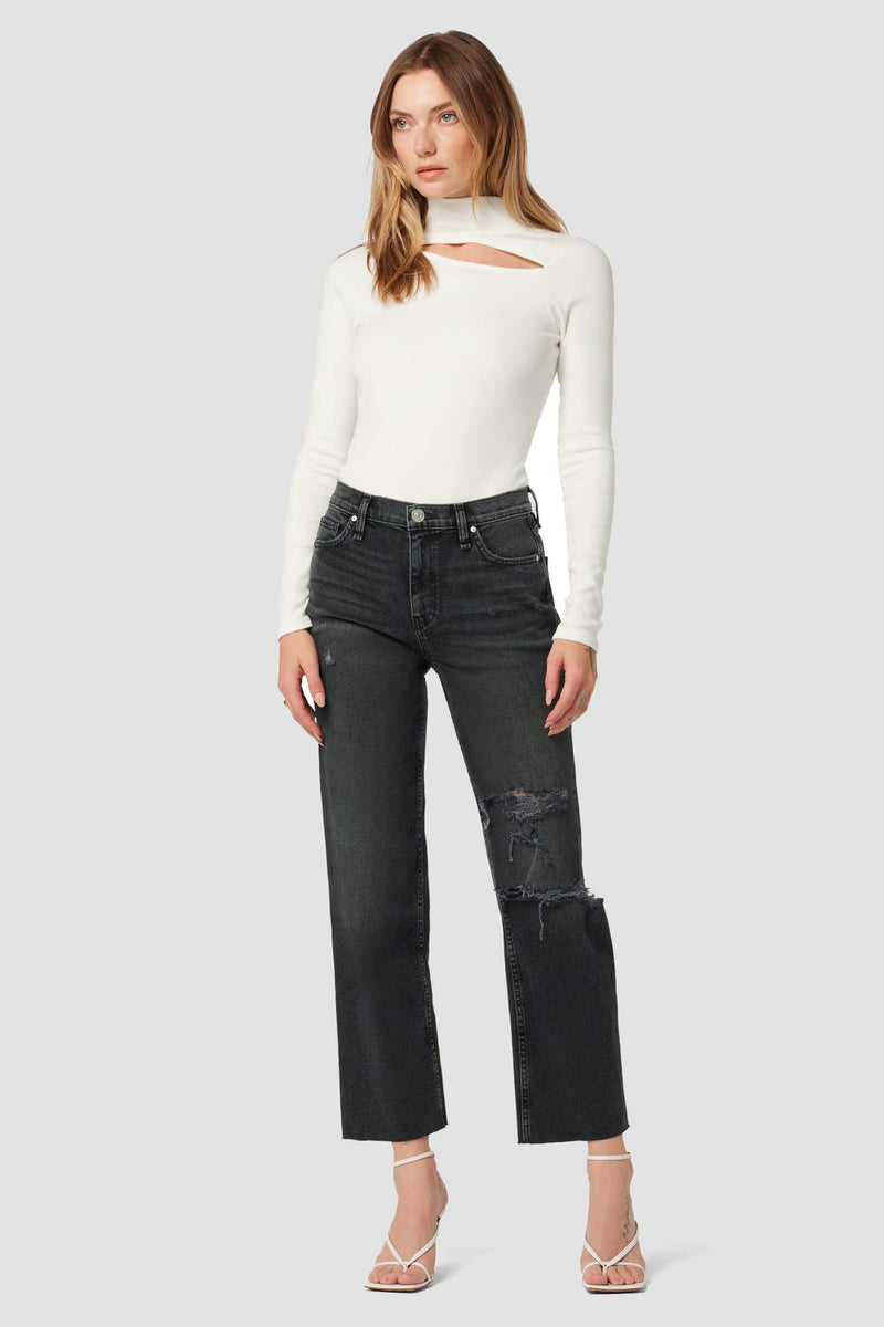 Remi High-Rise Straight Crop Jean