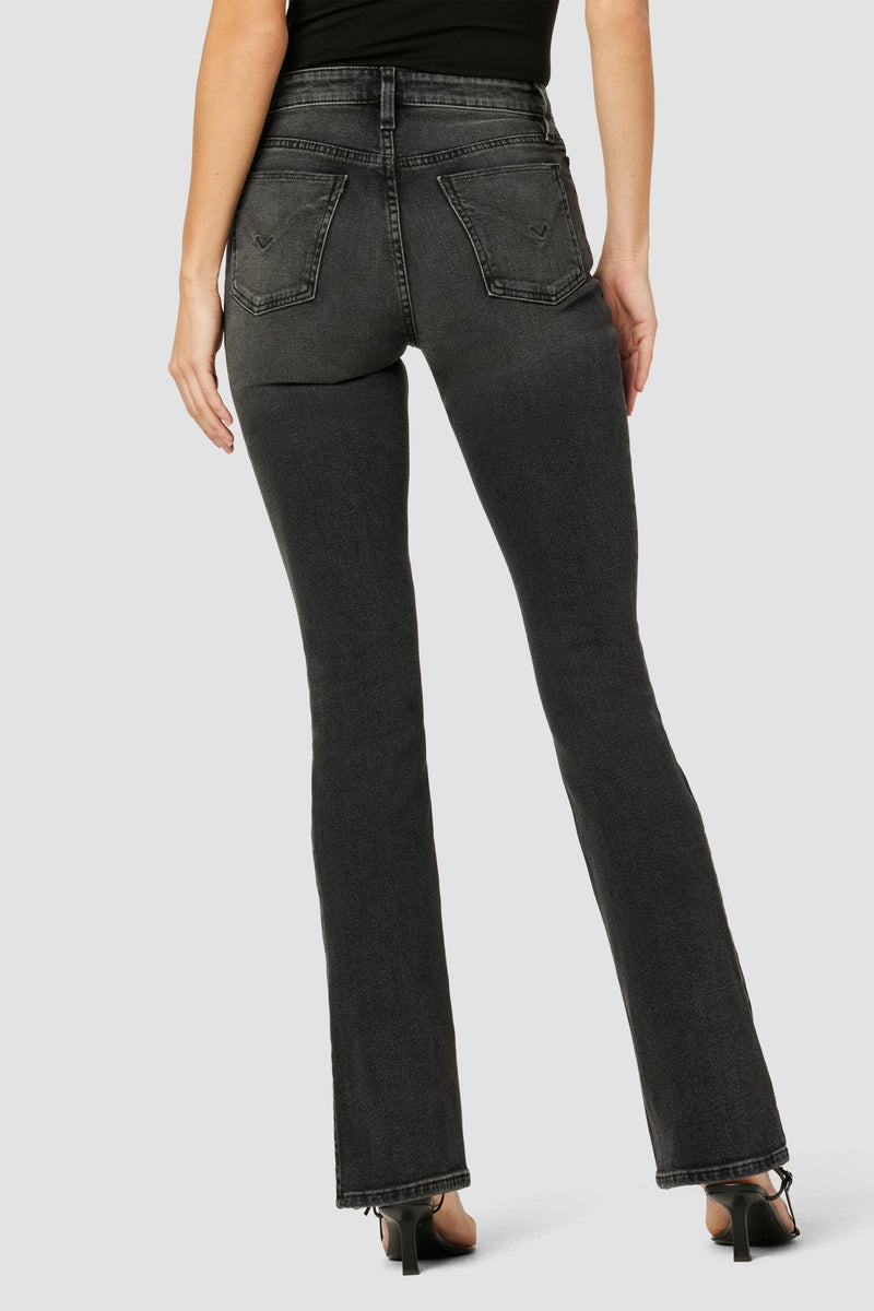 Barbara High-Rise Baby Bootcut Jean w/ Slit Hem