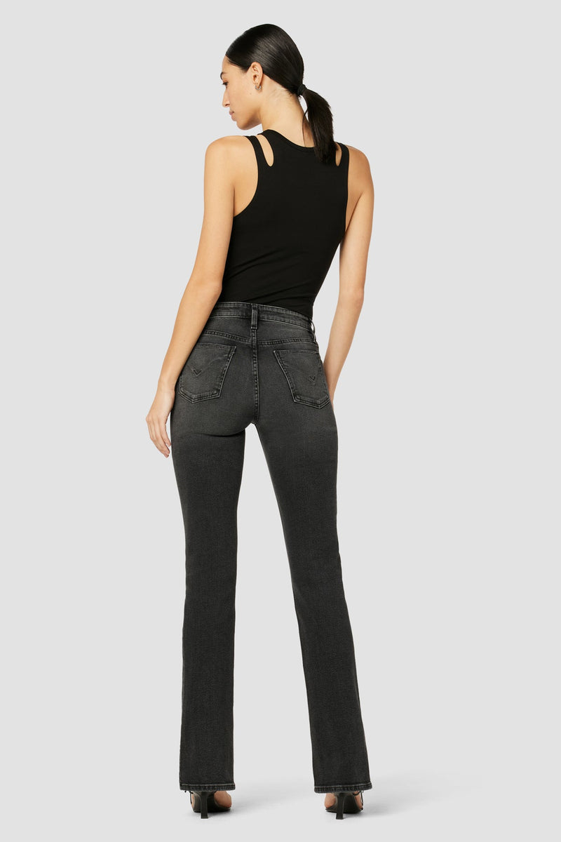 Barbara High-Rise Baby Bootcut Jean w/ Slit Hem