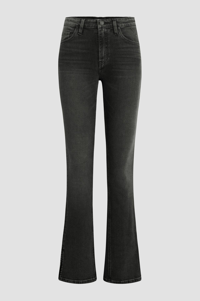 Barbara High-Rise Baby Bootcut Jean w/ Slit Hem