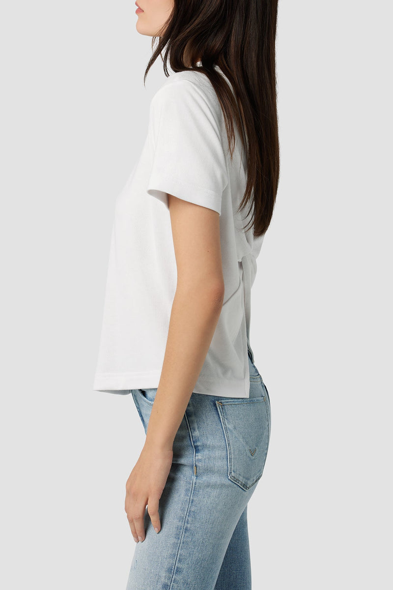 Crew Neck Knot Back Tee