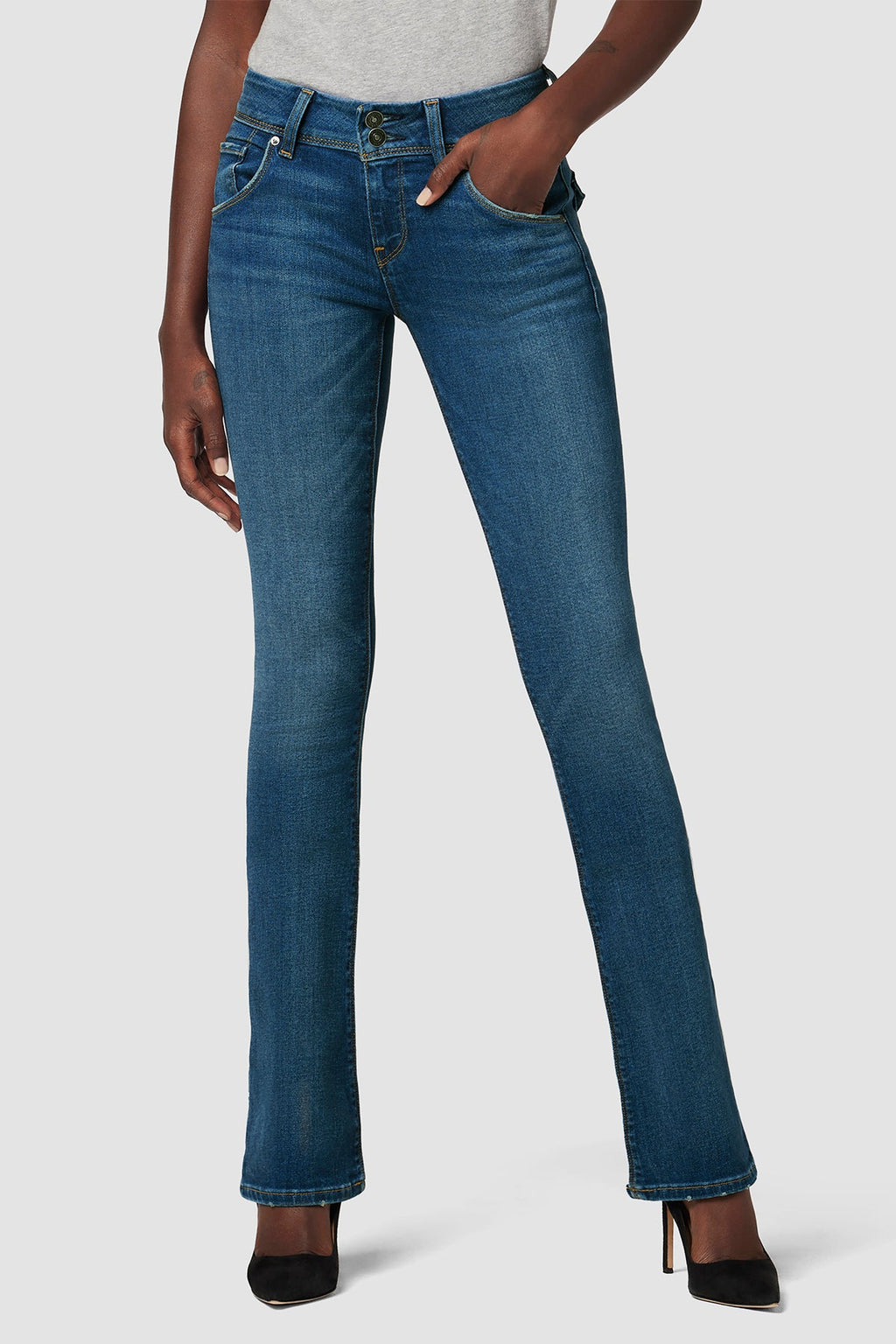 Beth Mid-Rise Baby Bootcut Jean