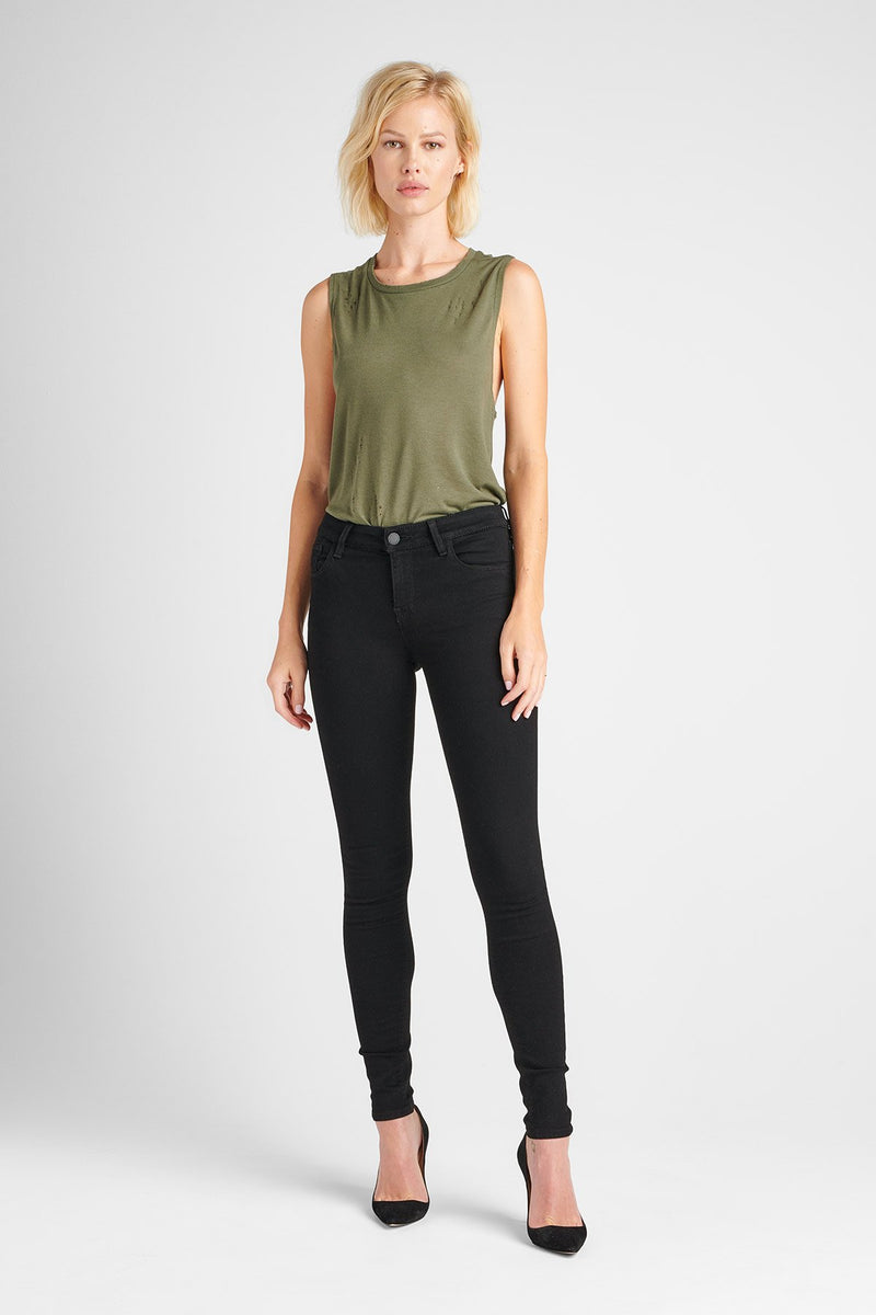 NICO MIDRISE SUPER SKINNY JEAN - BLACK - Image 1