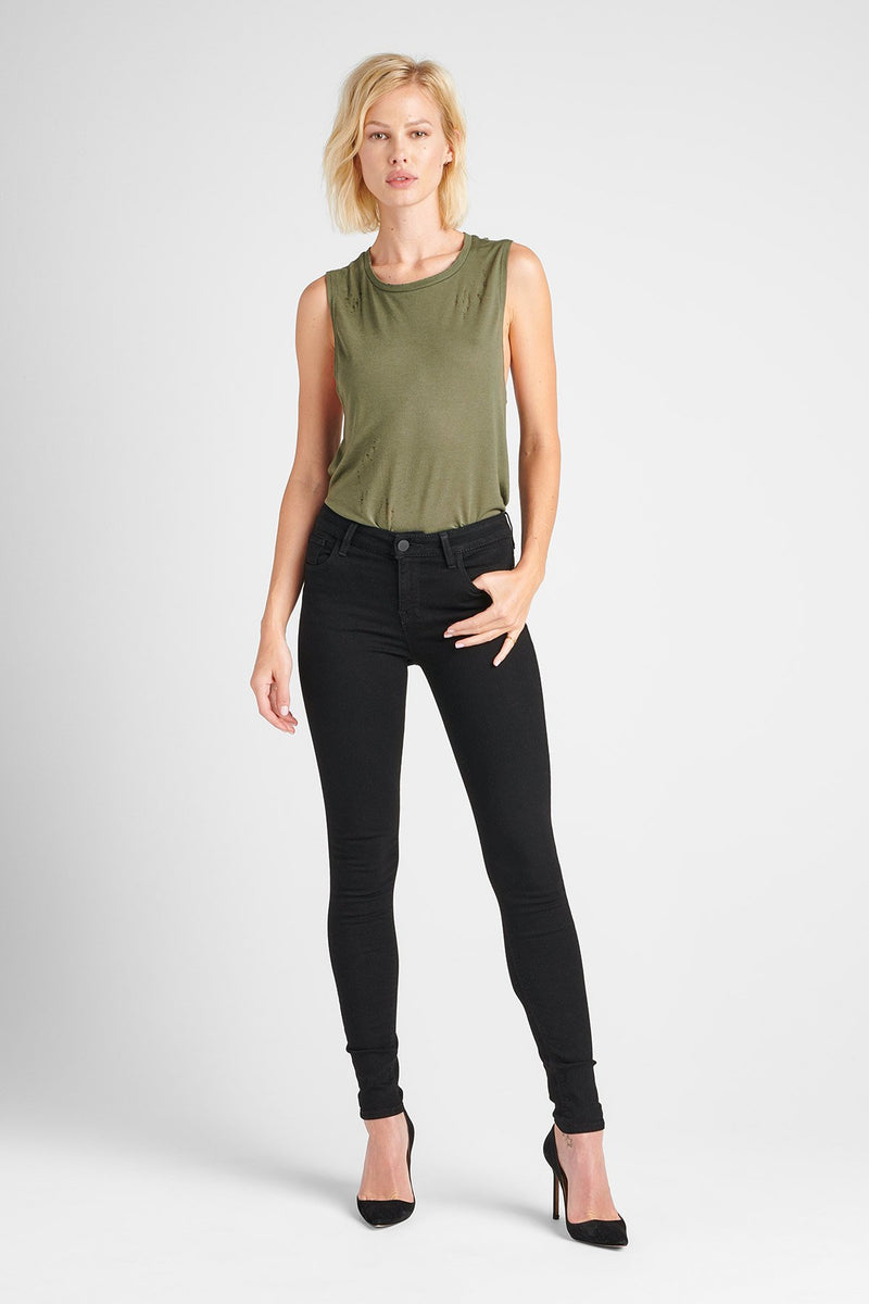 NICO MIDRISE SUPER SKINNY JEAN - BLACK - Image 2