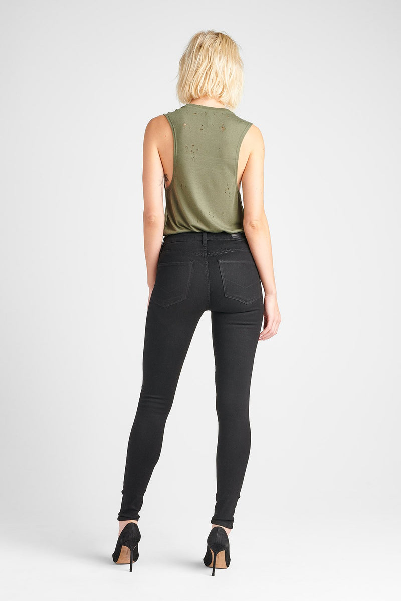NICO MIDRISE SUPER SKINNY JEAN - BLACK - Image 5
